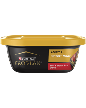 Purina Pro Plan Bright Mind Beef & Brown Rice Entree For Adult 7+