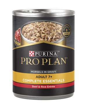 Purina Pro Plan Complete Essentials Beef & Rice Entrée Morsels In Gravy For Adult 7+