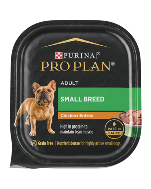 Purina Pro Plan Paté In Sauce Chicken Entrée For Small Breed Adult Dogs