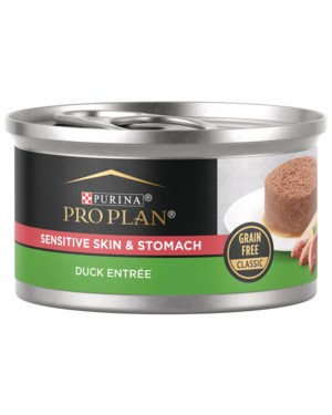 Purina Pro Plan Grain Free Classic Sensitive Skin & Stomach Duck Entree