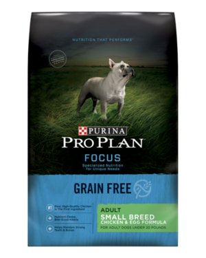 Purina Pro Plan Focus Grain Free Small Breed Chicken & Egg Formula For Adult Dogs