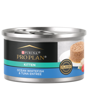 Purina Pro Plan Flaked Ocean Whitefish & Tuna Entree For Kittens