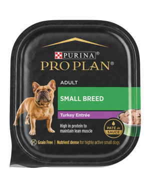 Purina Pro Plan Paté In Sauce Turkey Entrée For Small Breed Adult Dogs