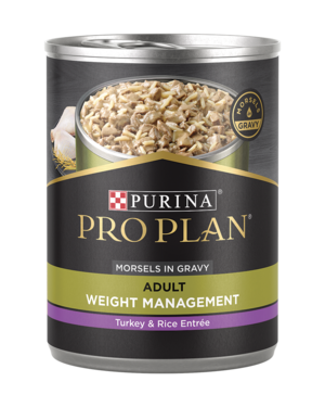 Purina Pro Plan Weight Management Turkey & Rice Entree Morsels In Gravy For Adult Dogs