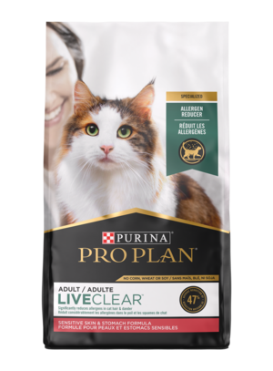 Purina Pro Plan LiveClear (Specialized) Sensitive Skin & Stomach Formula For Adult Cats