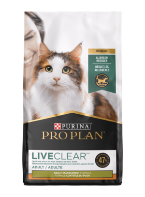 Purina Pro Plan LiveClear (Specialized) Weight Management Formula For Adult Cats