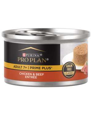 Purina Pro Plan Prime Plus Adult 7+ Chicken & Beef Entree (Grain Free Classic)