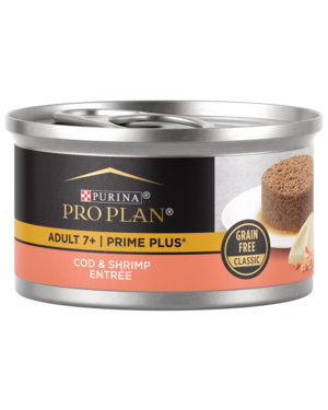 Purina Pro Plan Prime Plus Adult 7+ Cod & Shrimp Entree (Grain Free Classic)