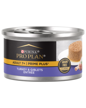 Purina Pro Plan Prime Plus Adult 7+ Turkey & Giblets Entree (Grain Free Classic)