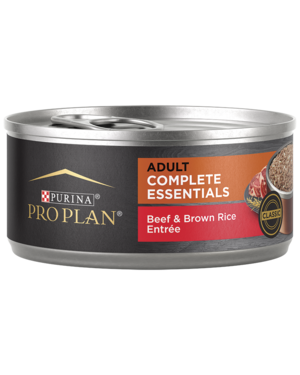 Purina Pro Plan Complete Essentials Beef & Brown Rice Entree Classic For Adult Dogs