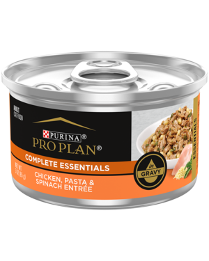 Purina Pro Plan Complete Essentials Chicken, Pasta & Spinach Entrée In Gravy