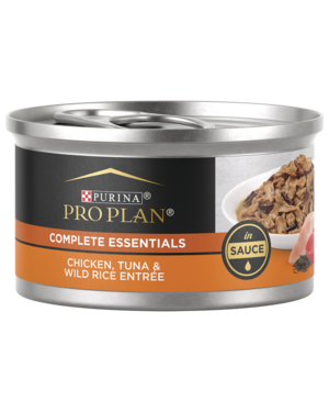 Purina Pro Plan Complete Essentials Chicken, Tuna & Wild Rice Entrée In Sauce
