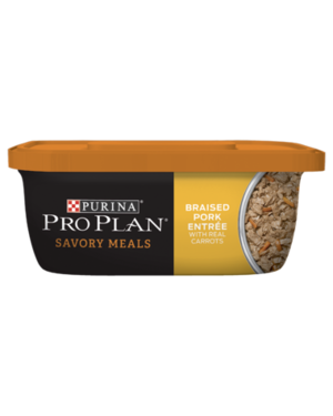 Purina Pro Plan Savory Meals Braised Pork Entree With Real Carrots