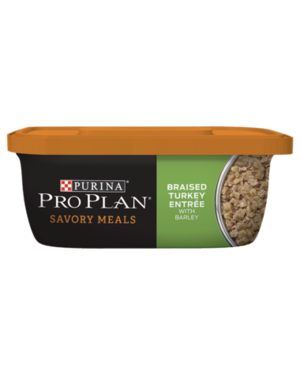 Purina Pro Plan Savory Meals Braised Turkey Entree With Barley