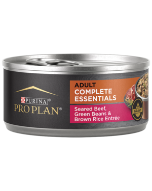 Purina Pro Plan Complete Essentials Seared Beef, Green Beans & Brown Rice Entree In Gravy For Adult Dogs