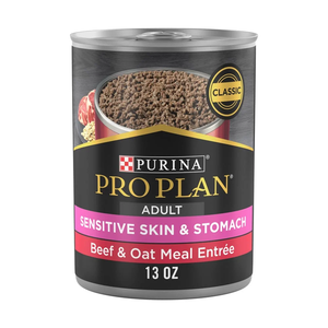 Purina Pro Plan Sensitive Skin & Stomach Classic Beef & Oat Meal Entrée For Adult Dogs