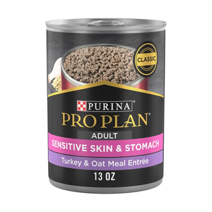 Purina Pro Plan Sensitive Skin & Stomach Classic Turkey & Oat Meal Entrée For Adult Dogs