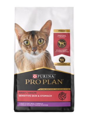 Purina Pro Plan Sensitive Skin & Stomach (Specialized) Turkey & Oat Meal Formula For Adult Cats