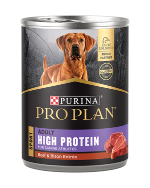 Purina Pro Plan Sport High Protein (Classic) Beef & Bison Entrée For Adult Canine Athletes