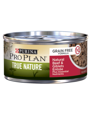 Purina Pro Plan True Nature Grain Free Natural Beef & Giblets Entree Classic