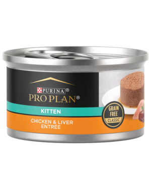 Purina Pro Plan Grain Free Classic Chicken & Liver Entree For Kittens