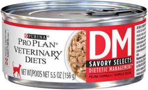 Purina Pro Plan Veterinary Diets DM Dietetic Management (Savory Selects) Feline Formula (Canned)