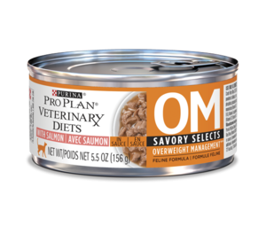 Purina Pro Plan Veterinary Diets OM Overweight Management (Savory Selects) Feline Formula With Salmon (Canned)