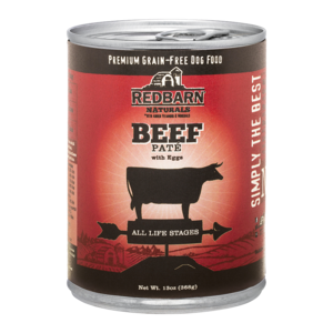 Redbarn Grain-Free Canned Beef Paté With Eggs For Dogs (All Life Stages)