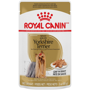 Royal Canin Breed Health Nutrition Yorkshire Terrier Adult Loaf In Gravy