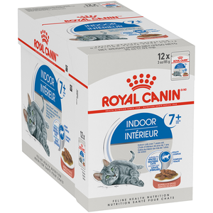 Royal Canin Feline Health Nutrition Indoor 7+ Morsels In Sauce (Pouch)