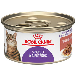Royal Canin Feline Health Nutrition Spayed & Neutered Thin Slices In Gravy