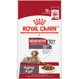 Royal Canin Size Health Nutrition Medium Aging 10+ Chunks In Gravy