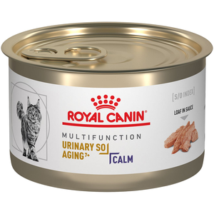 Royal Canin Veterinary Diet Feline Multi Function Urinary SO Aging + Calm Loaf In Sauce (Canned)