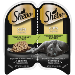 Sheba Perfect Portions Cuts In Gravy Tender Turkey Entrée