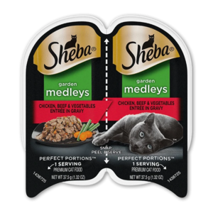 Sheba Perfect Portions Garden Medleys Chicken, Beef & Vegetables Entrée In Gravy