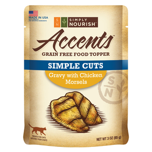 Simply Nourish Accents (Food Topper) Simple Cuts Gravy With Chicken Morsels