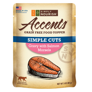 Simply Nourish Accents (Food Topper) Simple Cuts Gravy With Salmon Morsels