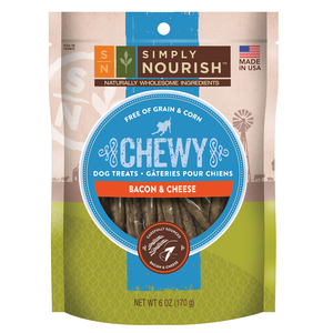 Simply Nourish Chewy Treats Bacon & Cheese For Dogs