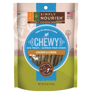 Simply Nourish Chewy Treats Chicken & Cheese For Dogs