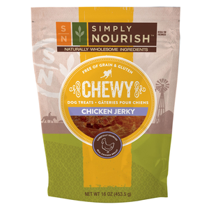 Simply Nourish Chewy Treats Chicken Jerky For Dogs
