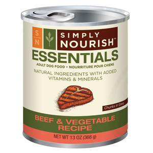 Simply Nourish Essentials Chunks In Gravy Beef & Vegetable Recipe For Adult Dogs