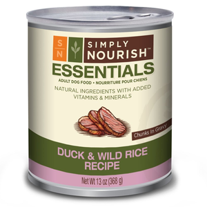 Simply Nourish Essentials Chunks In Gravy Duck & Wild Rice Recipe For Adult Dogs