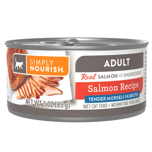 Simply Nourish Tender Morsels In Broth Salmon Recipe For Adult Cats