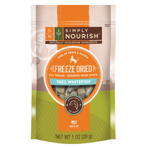 Simply Nourish Freeze Dried Cat Treats 100% Whitefish