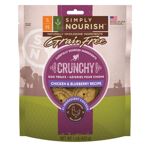 Simply Nourish Grain Free Crunchy Treats Chicken & Blueberry Recipe