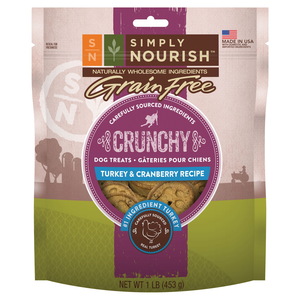 Simply Nourish Grain Free Crunchy Treats Turkey & Cranberry Recipe