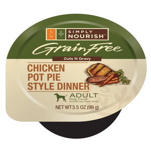 Simply Nourish Grain Free Cuts N Gravy Chicken Pot Pie Style Dinner For Adult Dogs