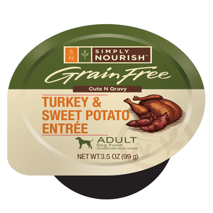 Simply Nourish Grain Free Cuts N Gravy Turkey & Sweet Potato Entree For Adult Dogs