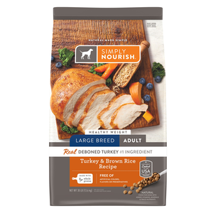 Simply Nourish Healthy Weight Turkey & Brown Rice Recipe For Large Breed Adult Dogs