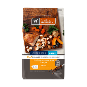Simply Nourish Large Breed Puppy Chicken & Brown Rice Recipe